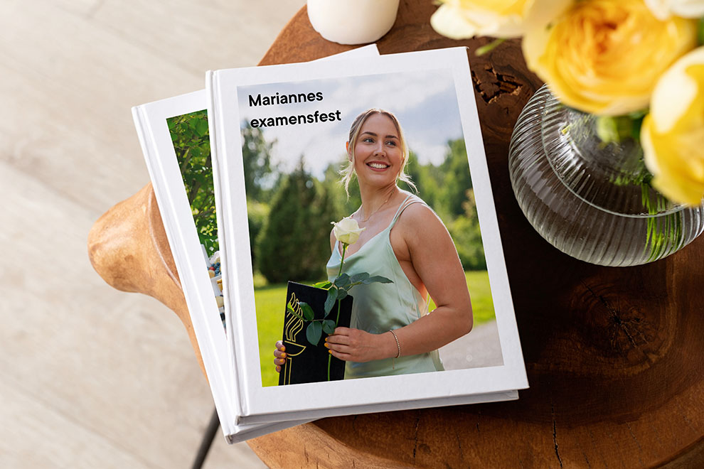 En fotobok sätter guldkant på livets fester En fotobok sätter guldkant på livets fester