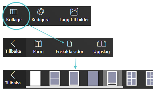 Fotobok layoutmodeller